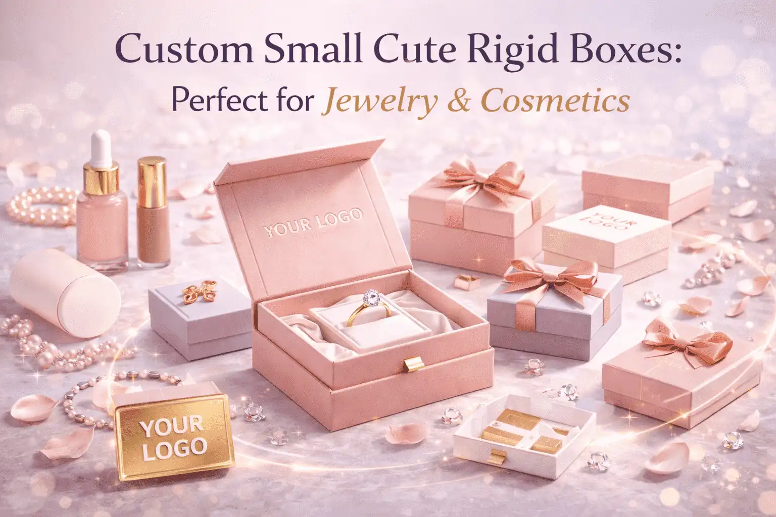 Custom Small Cute Rigid Boxes: Perfect for Jewelry & Cosmetics